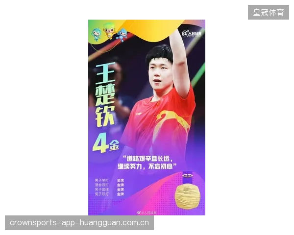 王楚钦十八岁拿下男团和混双两块金牌——青春的爆发力与坚持的力量